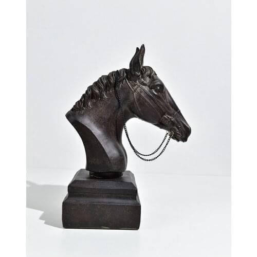 HOT SALE # TOP COOL home office Business ART Retro Success good luck HORSE Decorative art ornament statue