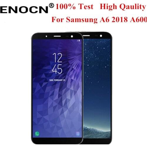 AMOLED For SAMSUNG Galaxy A6 2018 A600 LCD A600F A600FN A600G/DS LCD Display Module + Touch Screen Digitizer Sensor Assembly