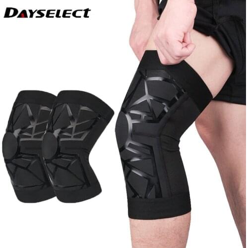 1 Pcs Elastic Sports Knee Pads Compression Anti-Collision Protection Patella Outdoor Basketball Football Mountaineering Riding