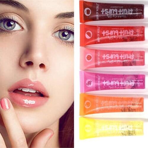 1PC Fruit Burst Lip Oil Scented Lip Gloss Plumping Scented Lip Jelly Lip Gloss Moisturizer Shiny Vitamin E Mineral Oil