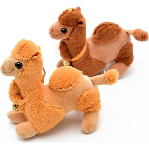 2 Pcs/set Desert Fragrance Camel Plush Toys Keychain Cute 12 CM Camel Soft Stuffed Animal Dolls Women Kids Birthday Gift
