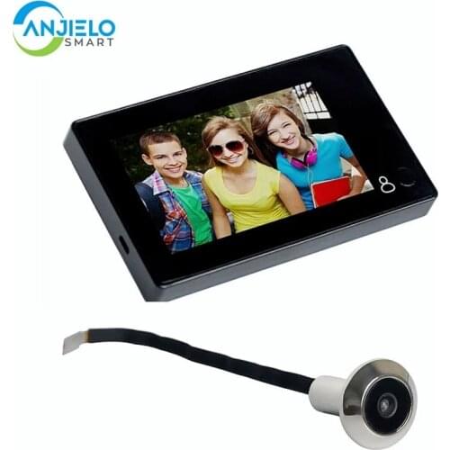 4.3 inch peephole doorbell viewer color screen digital wide angle door camera monitor door bell with camera ring doorbell