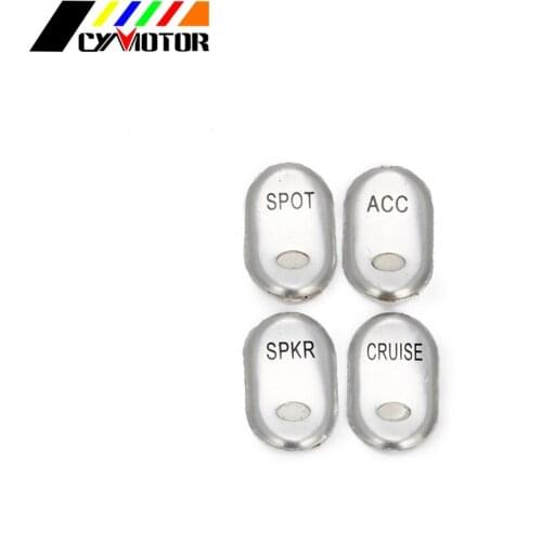 4X Motorcycle Rocker Switch Cover Buttons Cap Kits Fit For Harley Tri Glide Ultra Classic FLHTCUTG 2009-2013 FLHTCUSE-I 2006