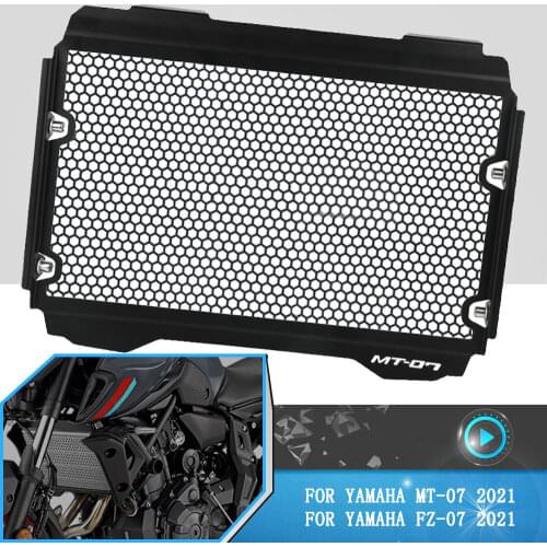 Motorcycle Accessories For YAMAHA MT-07 FZ-07 MT07 FZ07 MT FZ 07 2021 Aluminum Radiator Grille Grill Guard Cover Protector Parts