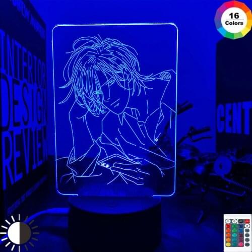 Anime Banana Fish Ash Light for Bedroom Decor Led Night Light Birthday Gift Drop Shipping Banana Fish Lamp Ash