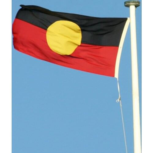 Australian Aboriginal Flag 3x5FT 150X90CM 100% Polyester Banner Brass Grommets Custom Flag Digital printing