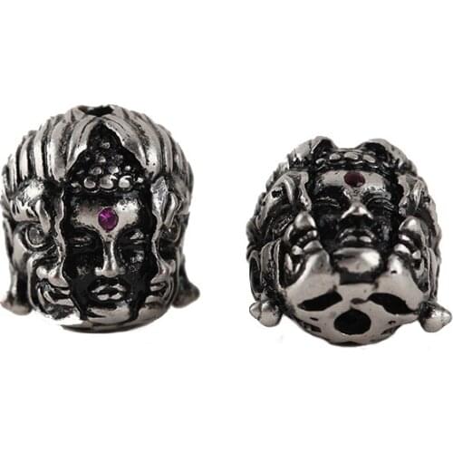 Beads for Jewelry Making Supplise Buddha Head Beads for Bracelet Make Diy Accessories Findings Copper Wholesale Lots Bulk