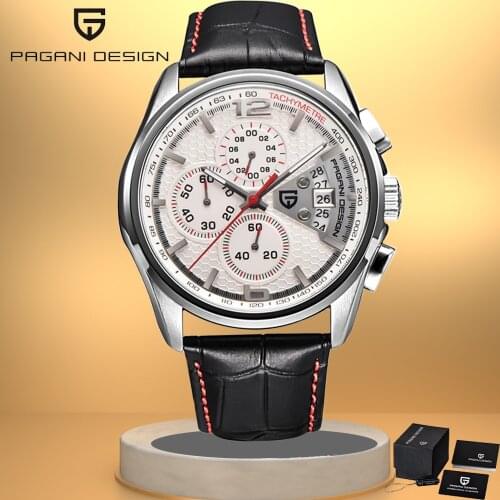 PAGANI Design Mens Watch 2021 Top Luxury Brand Quartz Wristwatch Mens Leather Strap Waterproof Calendar Luminous Wristwatches