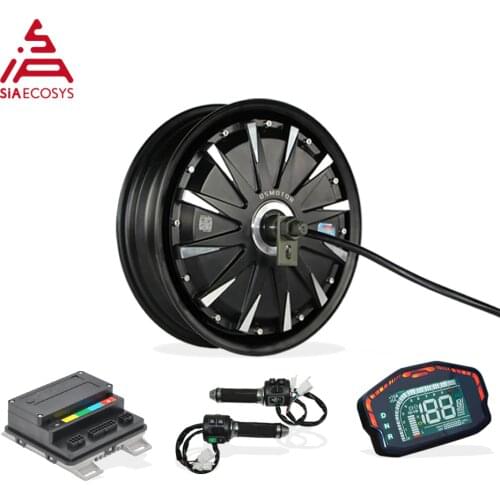 QSMotor 12inch 1000W 260 V1.12 72V45kph low power BLDC motor with EM50SP controller in wheel hub motor kitrsfor electric scooter