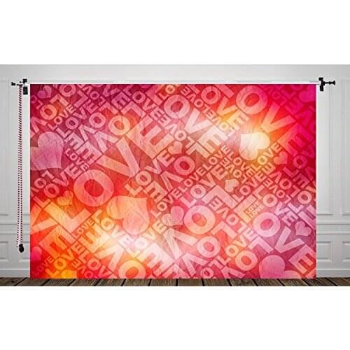 5x7ft Red Heart VAlentine Day Photography Backdrop Photo Backdrop Studio Background