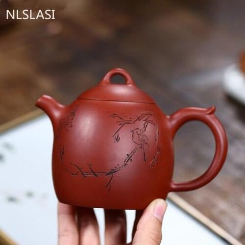 Chinese Yixing tea pot purple clay filter teapots Dahongpao beauty kettle Raw ore Handmade Tea set authentic Tie Guanyin 290ml
