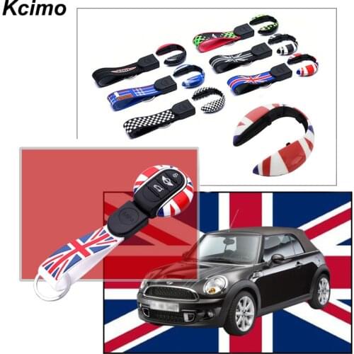 Abs Remote Start Key Cover Key Fob Case Shell With Keychain Ring Belt For 3Rd Gen Mini Cooper One S Jcw F54 F55 F56 F57 F60