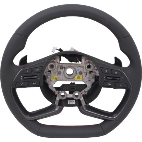 For HYUNDAI Elantra CN7 leather steering wheel assembly, cruise control, gearshift paddle audio control OEM 56110-BU750