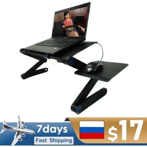 Laptop Bed Holder Computer Desk Stand Aluminum Alloy Foldable Table Mount Laptop Bracket for MacBook Ergonomic Desktop Holder