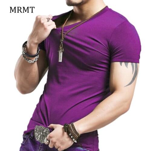 2020 Mens Summer T Shirt Tops New V neck Short Sleeve Tees Mens Fashion Fitness Hot style T-shirt Free Shipping Size 5XL