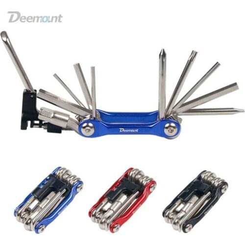 11 in 1 Bicycle Tool Set Bike Repair & Service Kit Hex Spanner Screwdrivers Flat Phillips Keys Chain Cutter