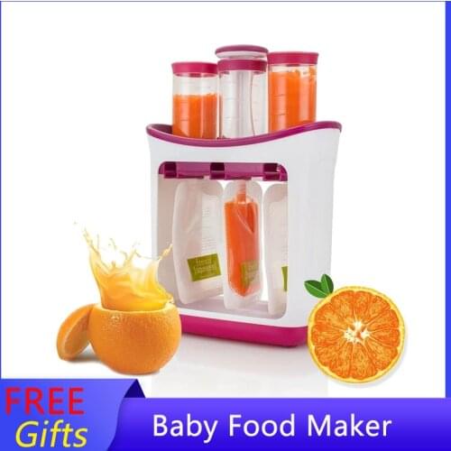 New Baby Feeding Product Newborn Food Maker Portable Toddler Infantino Squeeze Pouches babycook Fruit Juice Station For 0-6 Ages