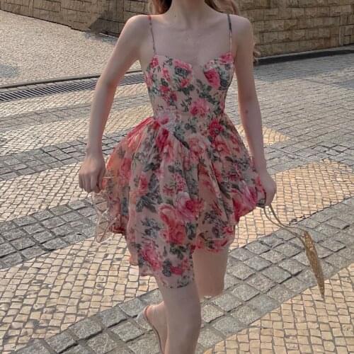 2021 New Summer Children Bohemian Floral Princess Printed Dress Teenage 12 14 Years Old Beach Holiday Kids Dresses