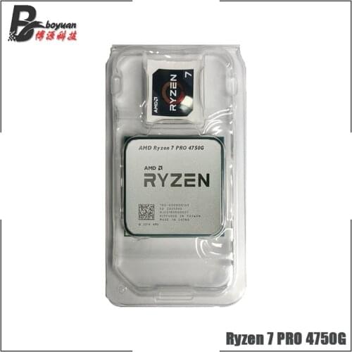 AMD Ryzen 7 PRO 4750G R7 PRO 4750G 3.6 GHz Eight-Core 16-Thread 65W CPU Processor 100-000000145 Socket AM4 New but not cooler