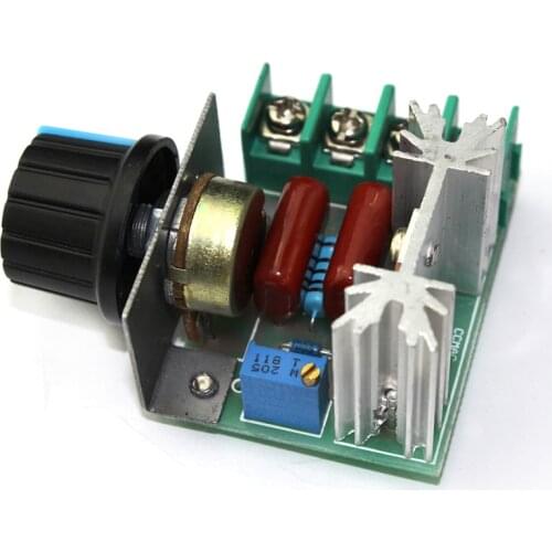 AC 220V 2000W SCR Voltage Regulator Dimmer Motor Speed Controller Thermostat Hight Power Electronic Voltage Regulator Module
