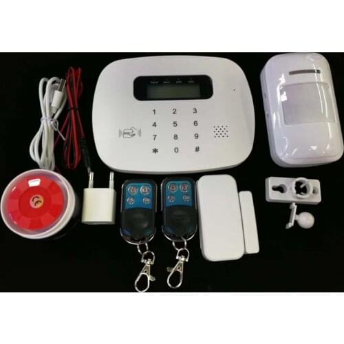 LCD PIR Sensor GSM Autodial House Office Burglar Intruder Alarm System App Remote Control