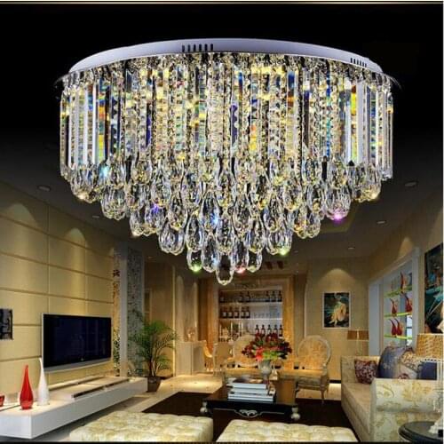 LED Sweet Crystal ceiling light Circle shape Height 41cm Remote Control Best Prices!!!Can Be Customized
