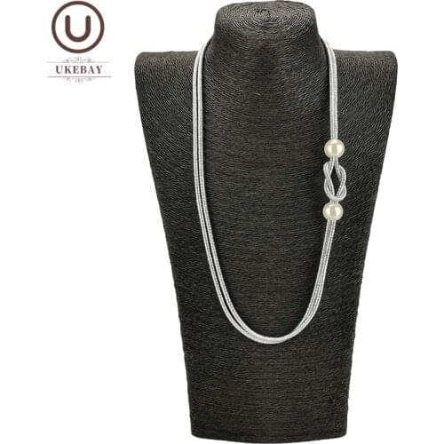 UKEBAY New Choker Necklaces For Women Designer Luxury Necklace Pearl Accessories Fashion Boho Jewelry Party Clothes Necklaces