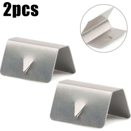 2pcs Wind Rain Deflector Clips Channel Stainless Steel Mounting Screen Retaining Clips For Heko G3 SNED Car Accessories