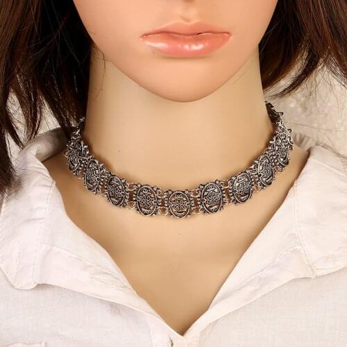 LOVBEAFAS Fashion Bohemian Collares Choker Necklace Statement Fine Jewelry Women Vintage Gypsy Ethnic Boho Necklace Women