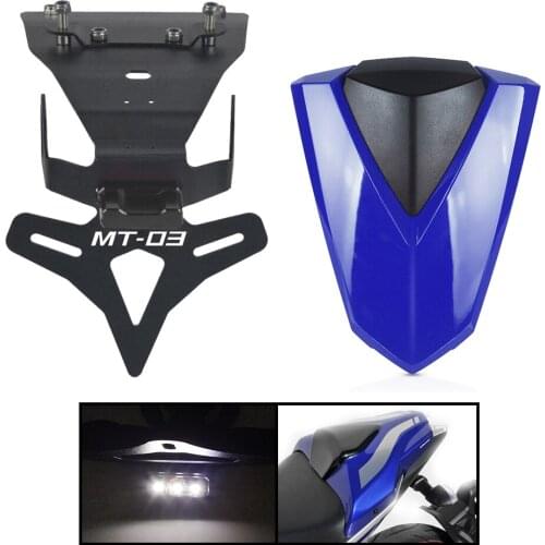Motorcycle Accessories License Plate Bracket Holder and Rear Seat Cover Cowl For Yamaha MT-03 MT mt 03 MT03 2016 2017 2018 2019