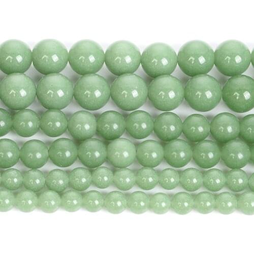 Green Luminous Glowing Natural Stone Beads Round Beads For Jewelry Making DIY Bracelets Necklace Accessories Beads 6/8/10MM