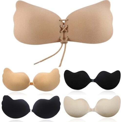 Womens Bra Wireless Women Underwear Sexy Bralette Push Up Bra Strapless Lace Bra Female Bra Invisible Bras Sticky Non Slip