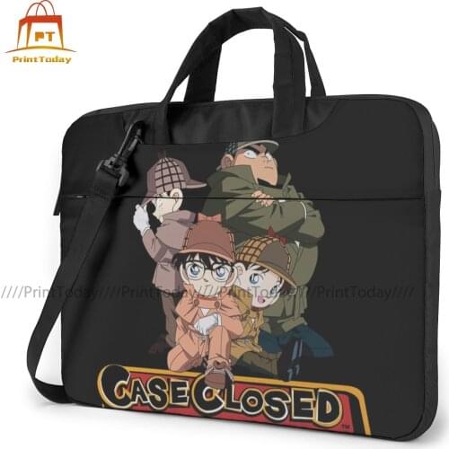 Detective Conan Laptop Bag Case Fashion Bicycle Computer Bag Clutch Waterproof Laptop Pouch
