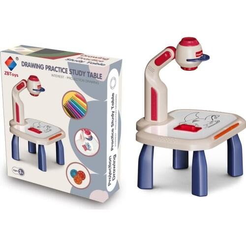 Children Led Projector Art Drawing Table Toys Kids Painting Board Desk Childrens Drawing Projector Durable Educational Toys