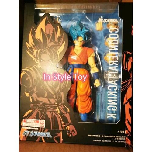 Anime Figure Dragon Ball Anime Demoniacal Fit SHF Counterattacking K Weiss SSJ God Goku Action Model Toys For Boys