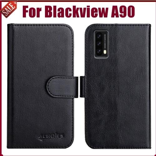 Hot! Blackview A90 Case 6.39" Fashion 6 Colors Flip Soft Leather Phone Wallet Cover For Blackview A90 Case Card Solts