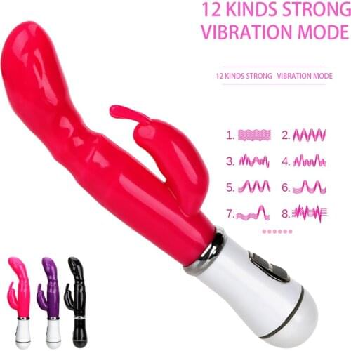 IKOKY Female Masturbator Sex Products Sex Toys For Women Clitoris Stimulator 12 Vibration Mode Rabbit Vibrator G-spot Massager