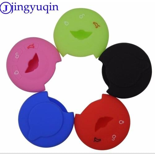 Jingyuqin New Arrival 3 Button Remote Smart Card Key Cover Case Fob Case For BMW Mini Cooper Auto Silicone
