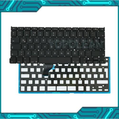 New A1502 Laptop Turkey keyboard For Macbook Pro Retina 13.3" Turkish With Backlight 2013 2014 2015 year
