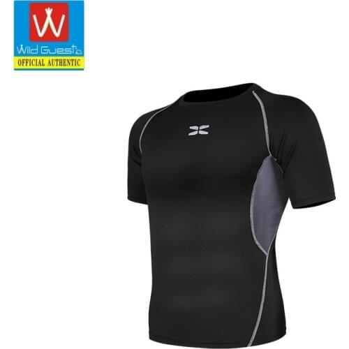 Summer Sports Fitness Tights T-Shirt Mens Quick-Drying Gym Basketball Rraining Running Clothes Short-Sleeved