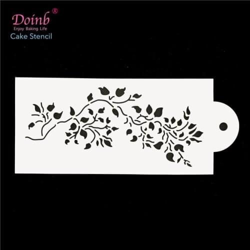 Leaves Plastic Cake Stencil Lace Mold Decoration Baking Moulds Flower Wall Paper Painting Embossing Crafts