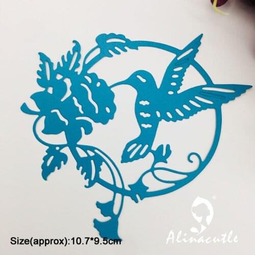 Metal Cutting Dies Flower Bird Wreath Die Cut Scrapbooking Paper craft album Handmade Card Punch Die Cut Art Cutter Alinacutle