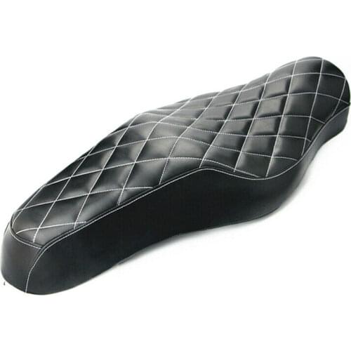 Motorcycle Black Leather Two Up Driver Front Rear Passenger Seat For Harley Sportster XL 883 1200 48 Forty-eight 2004-2016