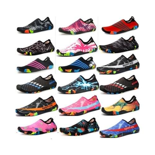 2020 Men Woman Beach Summer Outdoor Wading Shoes Swimming Slipper On Surf Quick-Drying Aqua Shoes Skin Sock Striped Water Shoes