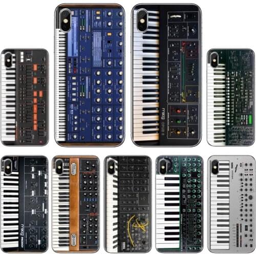 For Xiaomi Redmi 2 S2 3 3S 4 4A 5 5A 5 6 6A 7A 9 9T 9C 9A Pro Pocophone F1 Soft Cases Cover Vintage Synth Synthesizer Moog Print