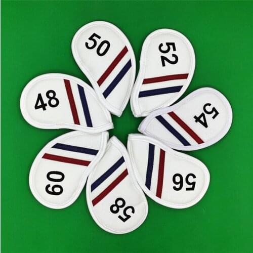 New Golf Wedges Covers Hyder Cup PU Golf Sand Wedge Head Covers Loft 48 50 52 54 56 58 60degree