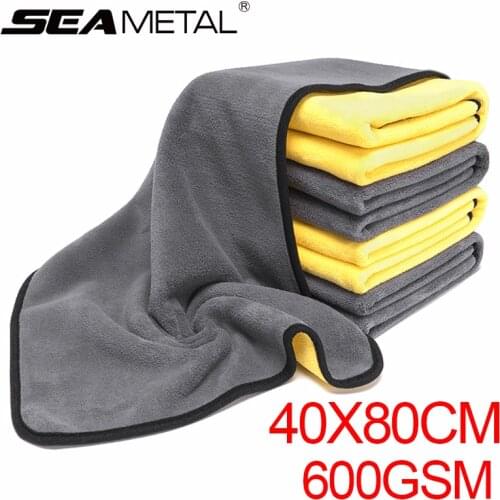 Car Wash Towel 40X80cm Car Care Microfiber Washing Towels Strong Thick Plush Fiber Detailing Auto Cleaning Cloth Accessories
