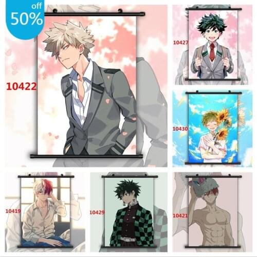 Boku No Hero Academia Katsuki Izuku Shouto Bakugo Midoriya Todoroki Anime Posters Canvas Painting Wall Art Picture Home Decor