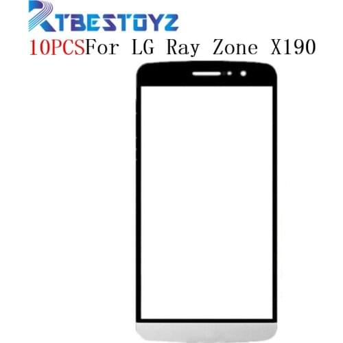 RTBESTOYZ 10PCS 5.5" Front Glass Touch Screen LCD Outer Panel Lens Repair Replacement Part With Logo For LG Ray Zone X190