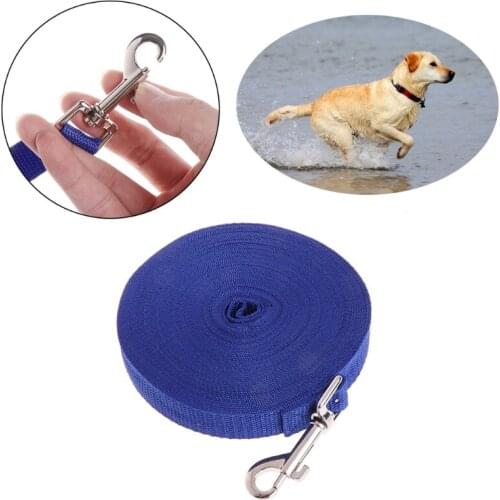 Pet Dog Lead Leash Long Strap Nylon Rope Obedience Training Walking 1.5/6/10/15M